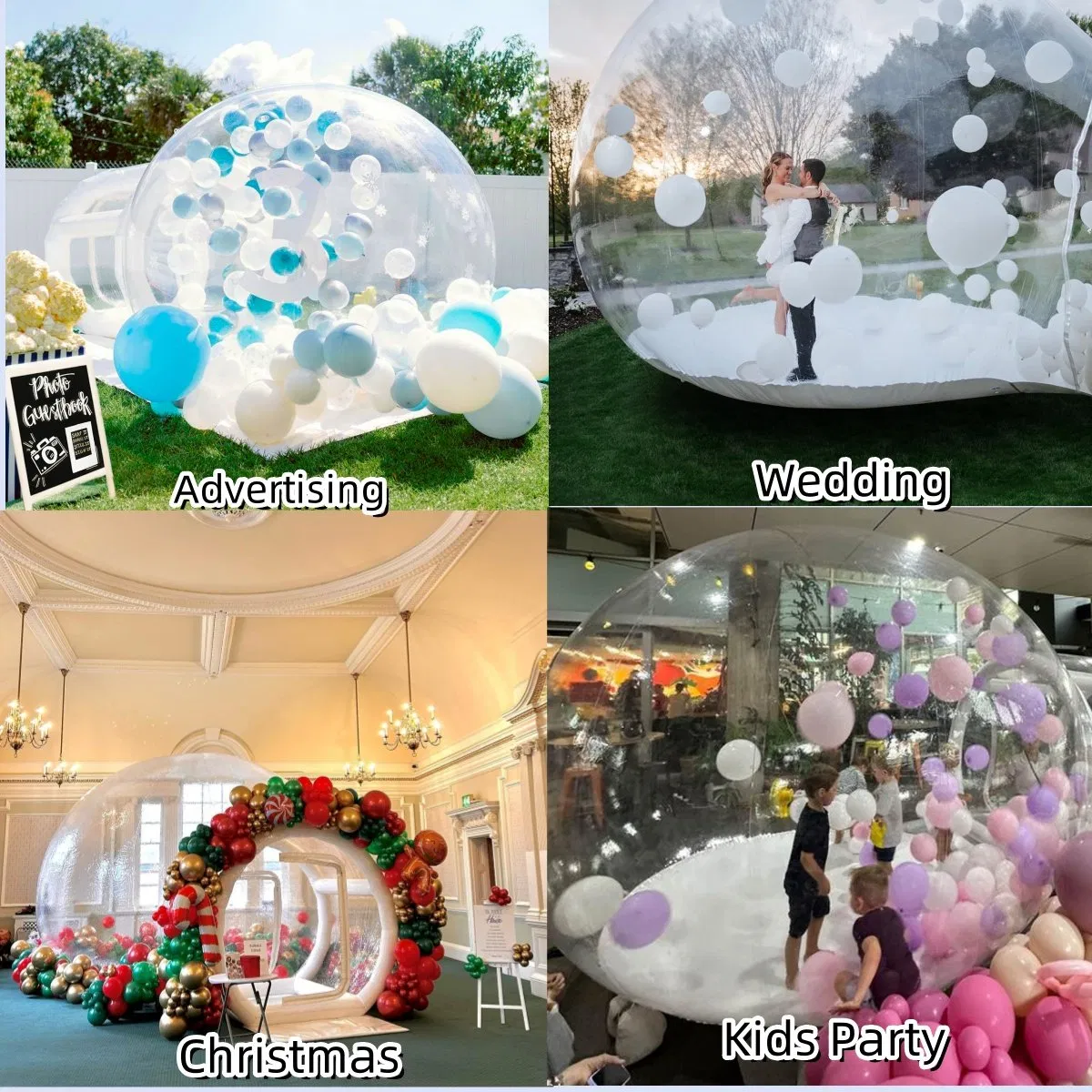 Inflatable Balloon Bubble Dome House for Backyard Parties