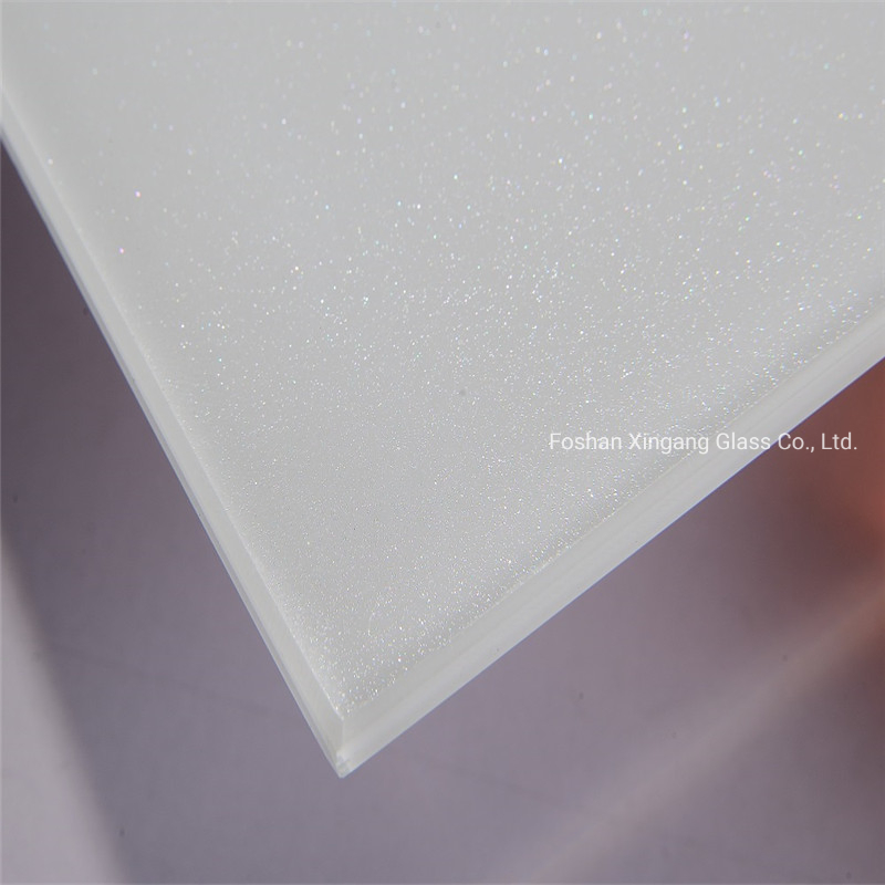 Black Color Super White Colour Painted Glass Lacobel Glass Decorative Glass