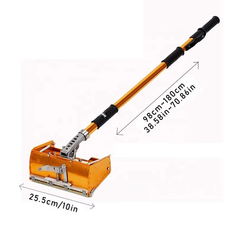 Professional Drywall Flat Box with 10" Blade & Adjustable Handle for Wall Repair
