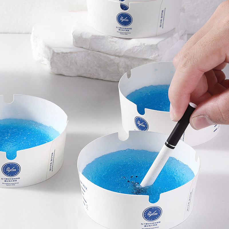 Paper Ashtray Disposable Eco Friendly 25PCS/Box 90*35mm Disposable Foam Ashtray