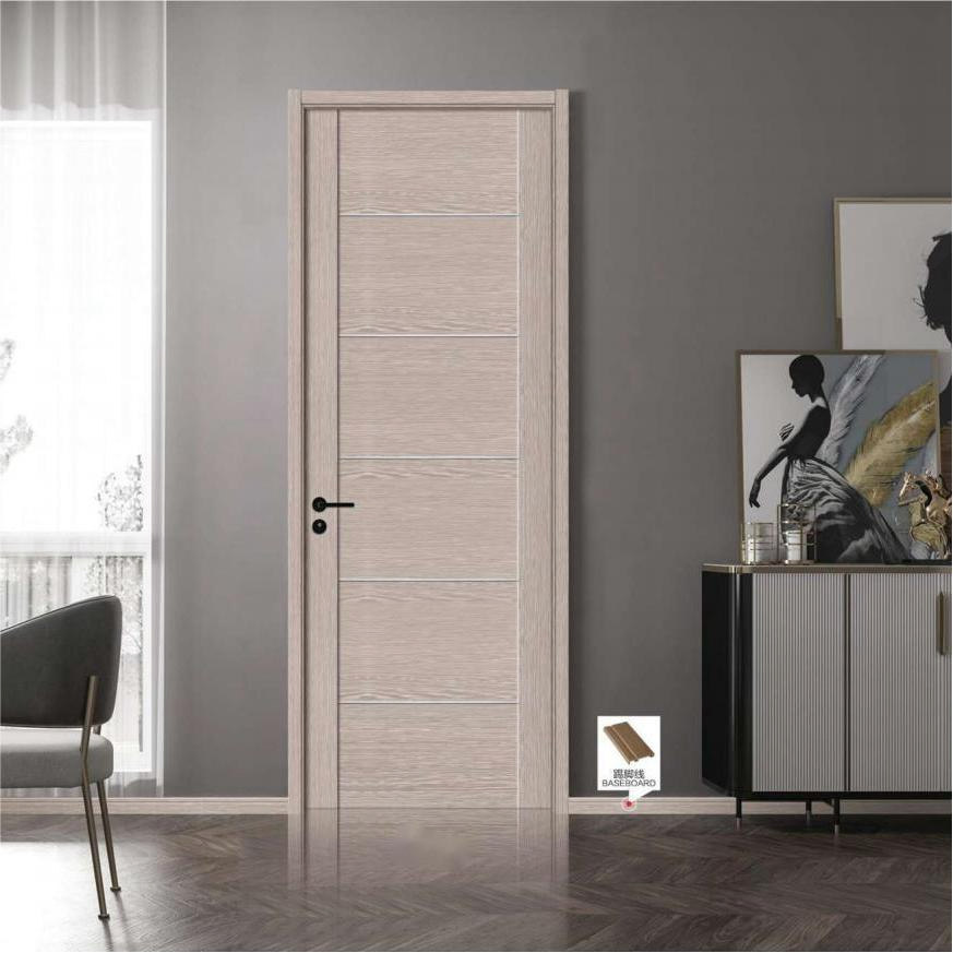 WPC Door Wood Plastic Composite Door Waterproof Toilet Bathroom Door