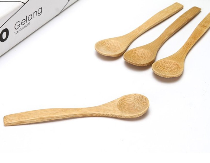 Factory Direct Gadgets Japanese Coffee Spoon Ice Cream Spoon Small Stirring Bamboo Spoon