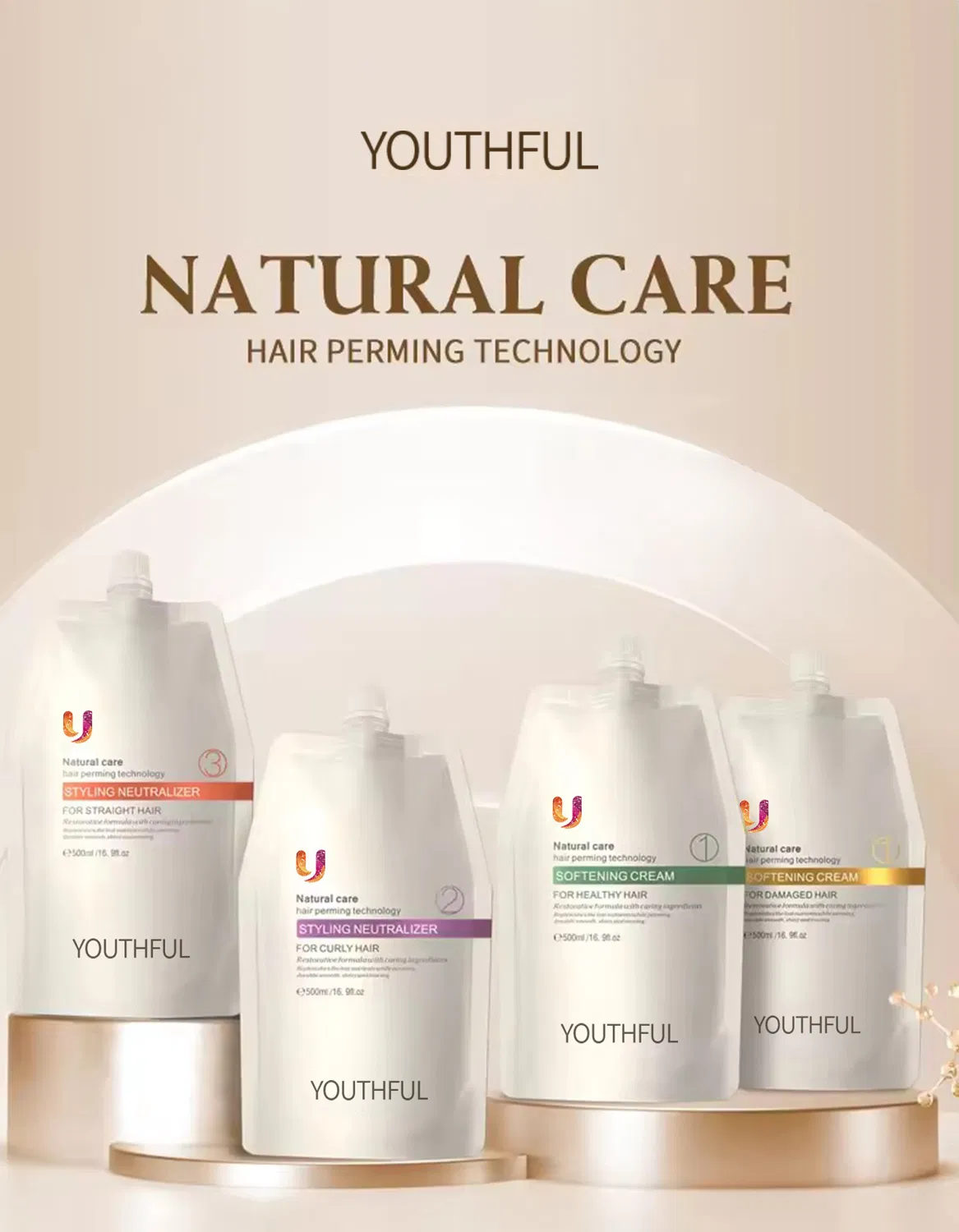Long Lasting Natural Salon Professional Straightening Cream