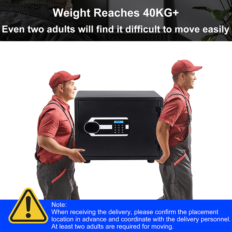 High-End UL72 1-Hour Fire Resistance Password Combination Lock Safe Box 30L Fireproof Drop Safe for Homes Businesses Offices