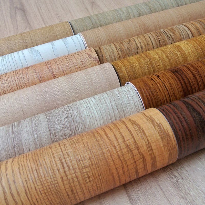 Professional Manufacturer Wholesales PVC Wood Grain Self-Adhesive Wall Sticker Film Easy to Peel and Stick for Home Cabinets and Wall Decoration Wallpaper