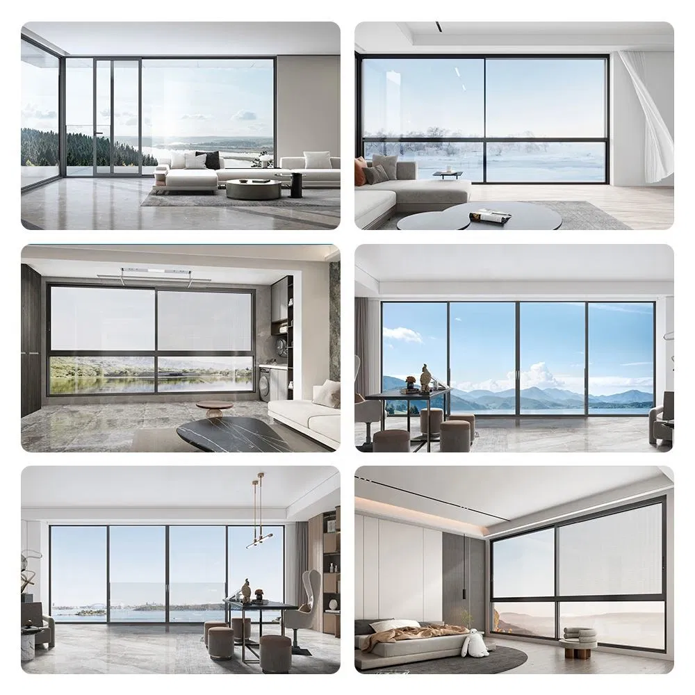 Living Scenic Residential Spaces Panoramic Immersive Aluminum Sliding Window