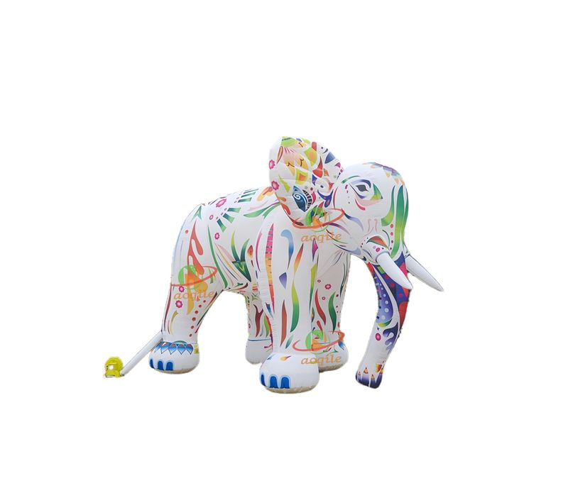 Customized Decoration Giant Inflatable Elephant, Advertising Inflatable Cartoon Elephant