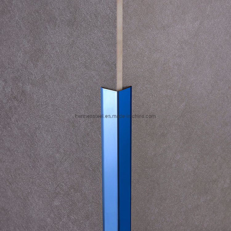 Stainless Steel V-Shape Angle Profile with Color 800 G Mirror Finish Used as Wall Corner Protector