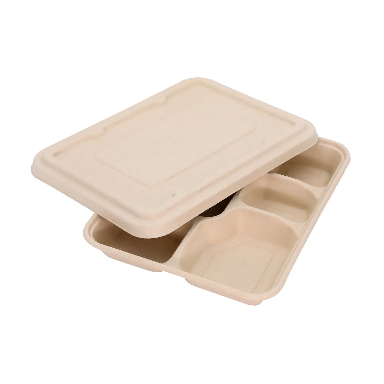 Disposable Compostable Tableware Sugarcane Bagasse Lunch Boxfood Storage Container