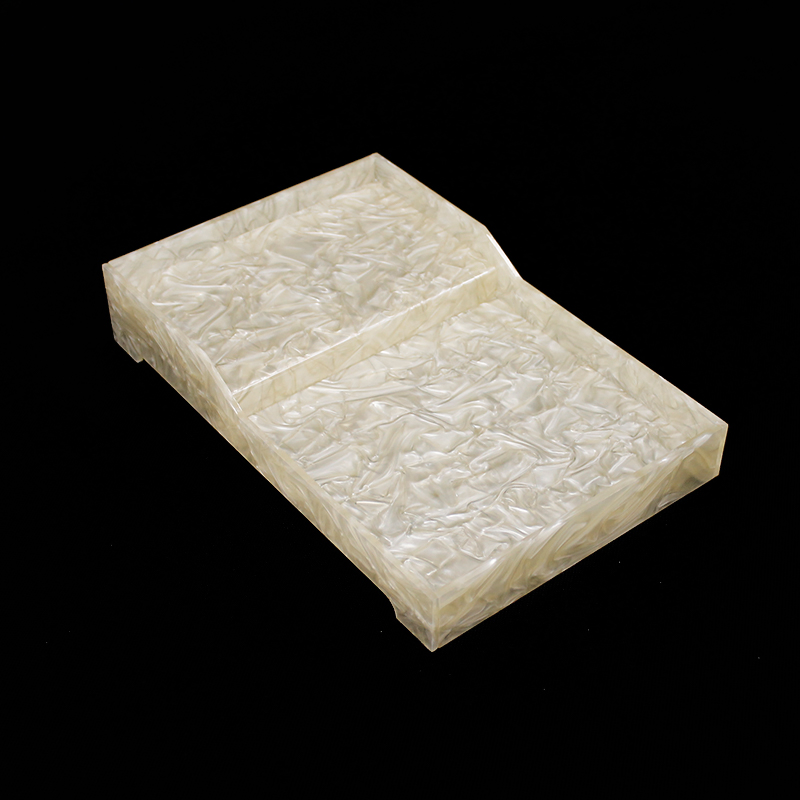 Elegant 5 Star Hotel Restaurant Tea Shop Use Water Texture Acrylic Services Amenities Tray