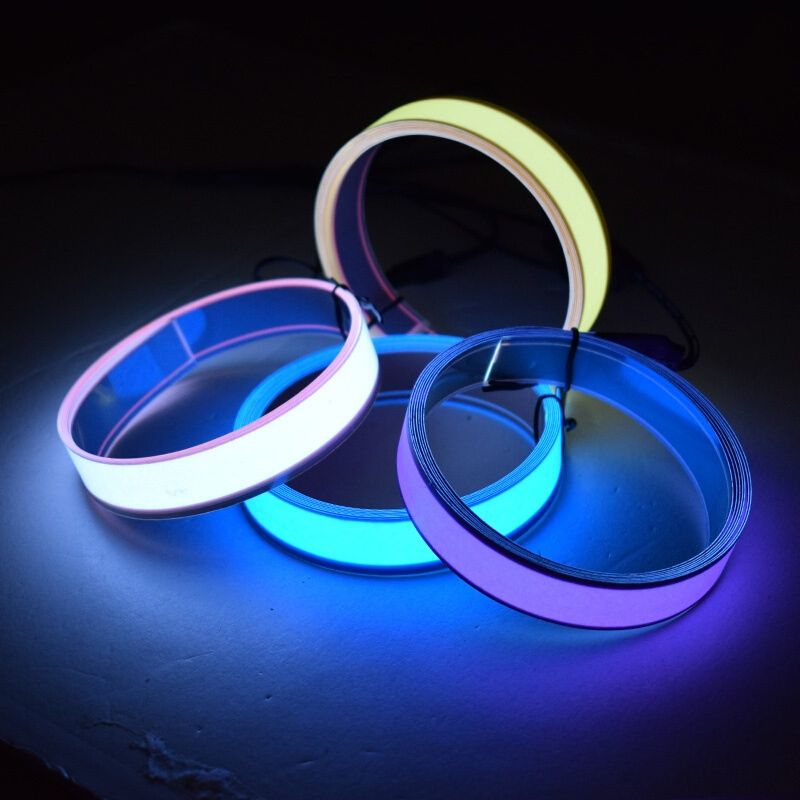 2024 New LED Light with 12V Driver Light Strip EL Cold Light 3V Battery Box Blue and Green Light Strip
