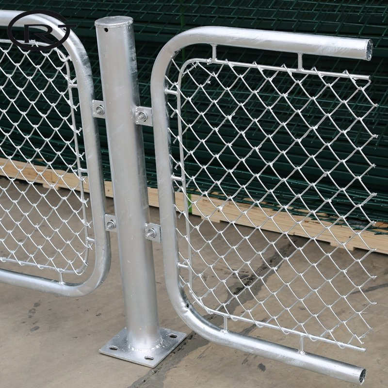 PVC Coated Woven Wire Mesh Fencing Construction Decoration Chain Link Fence