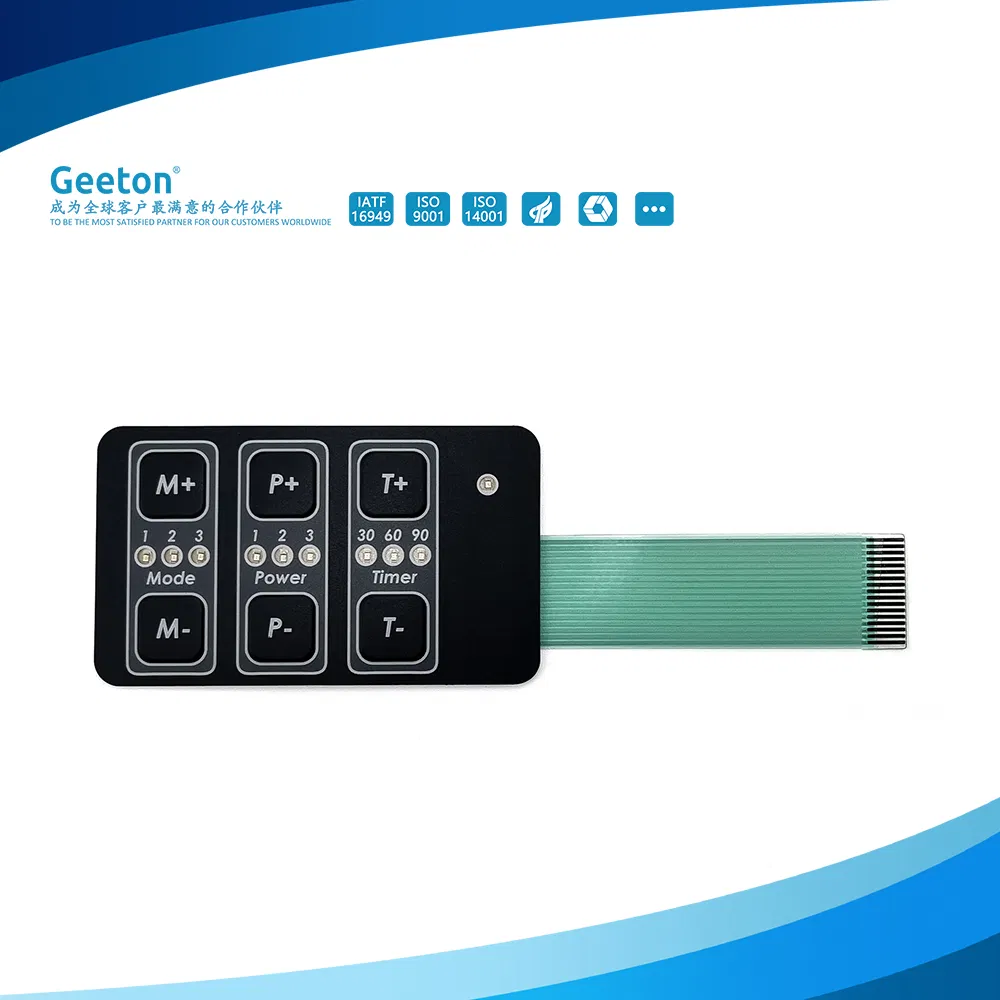 Custom Electric Oven Flexible Tactile Membrane Switch