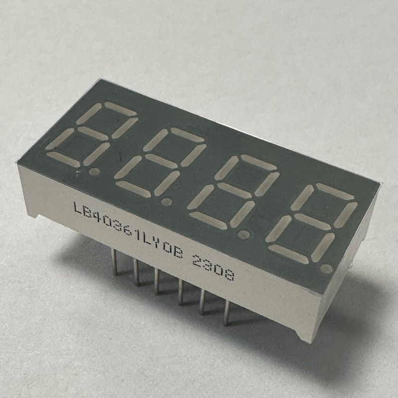 4 Digit 7 Segment LED Display Common Anode for Instrument Panel
