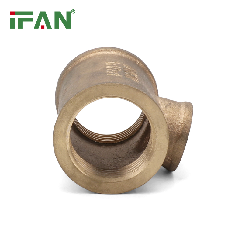 Ifan ISO15875 Reducing Tee Brass Bronze Pipe Fittings