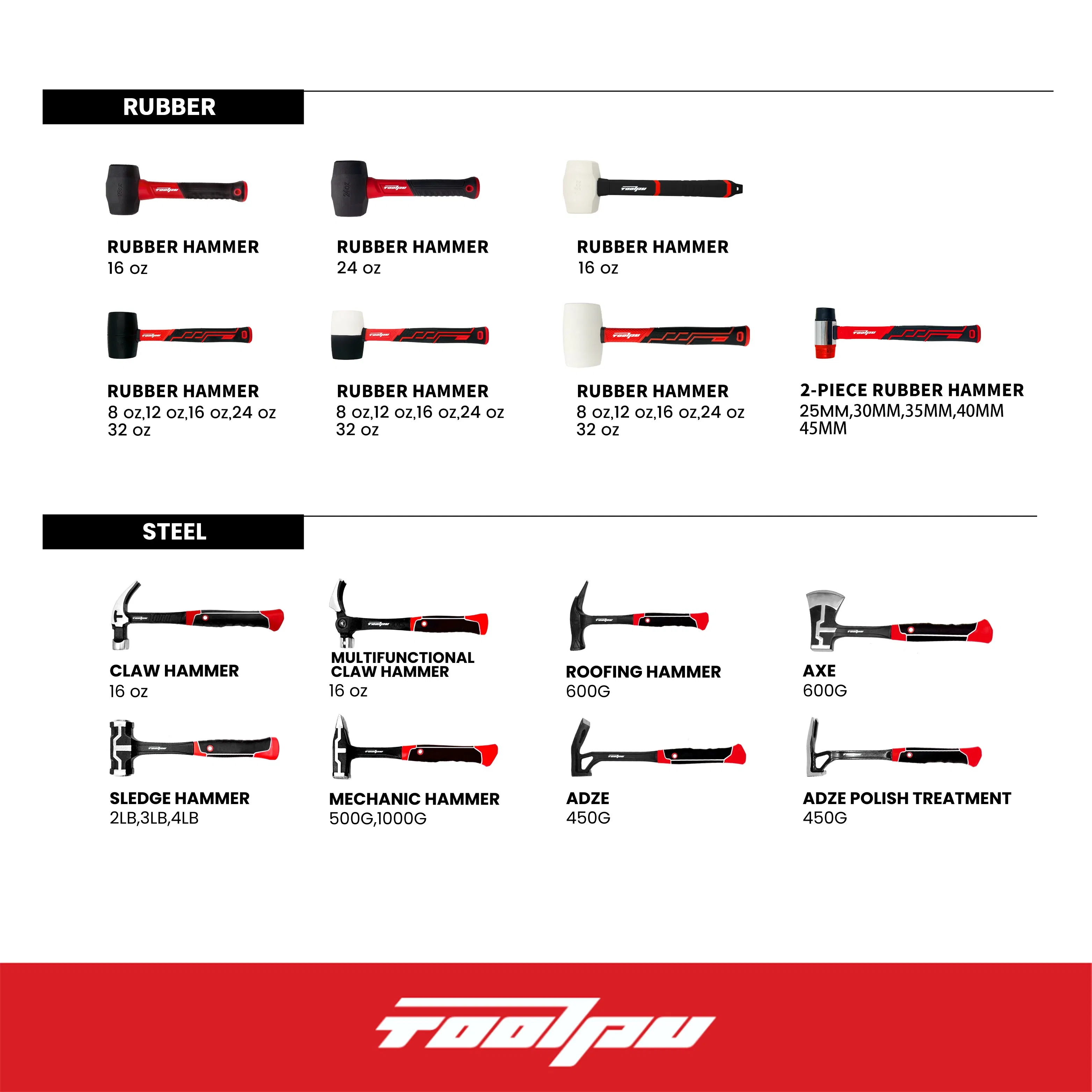 Premium American-Style Rubber Hammer for Home Renovation