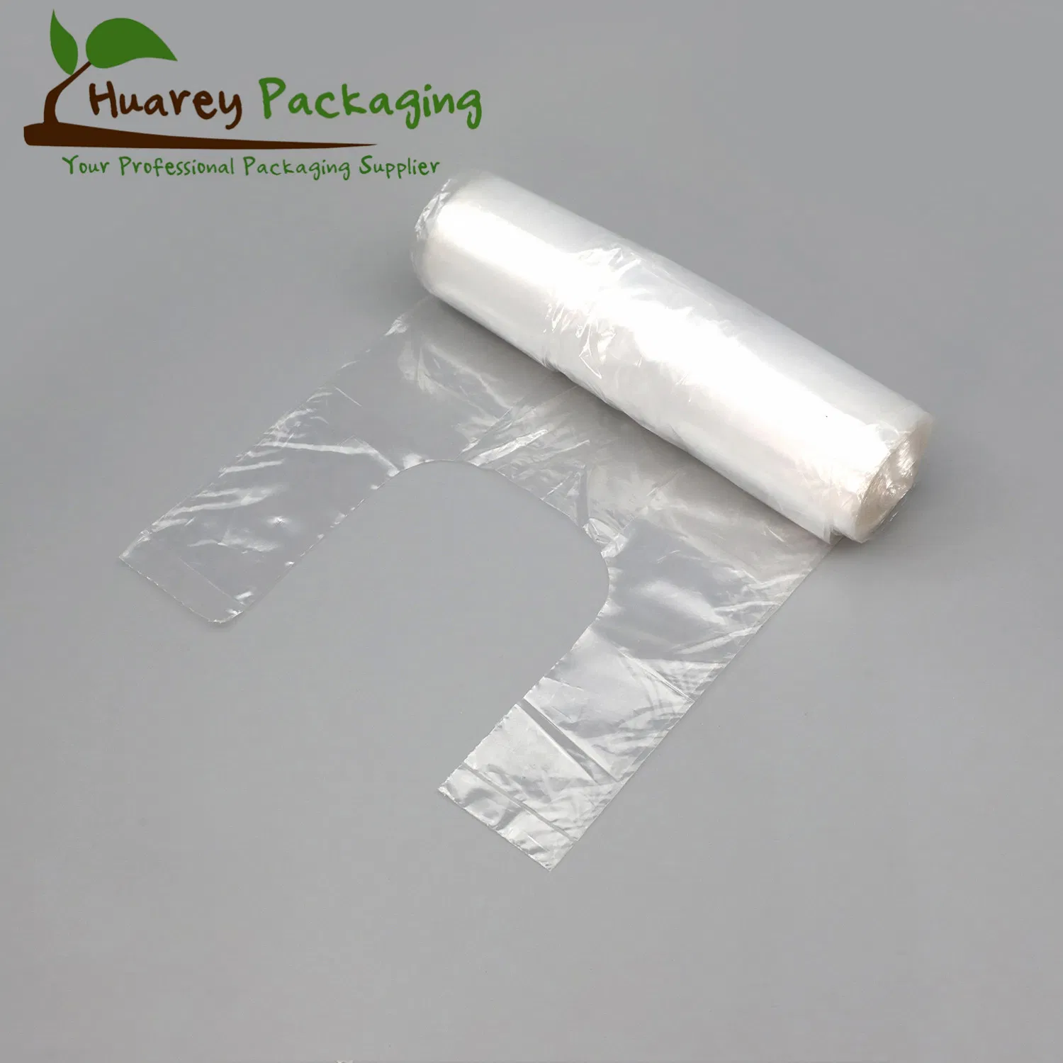 Plastic Water-Proof Transparent Clear HDPE T-Shirt Bag