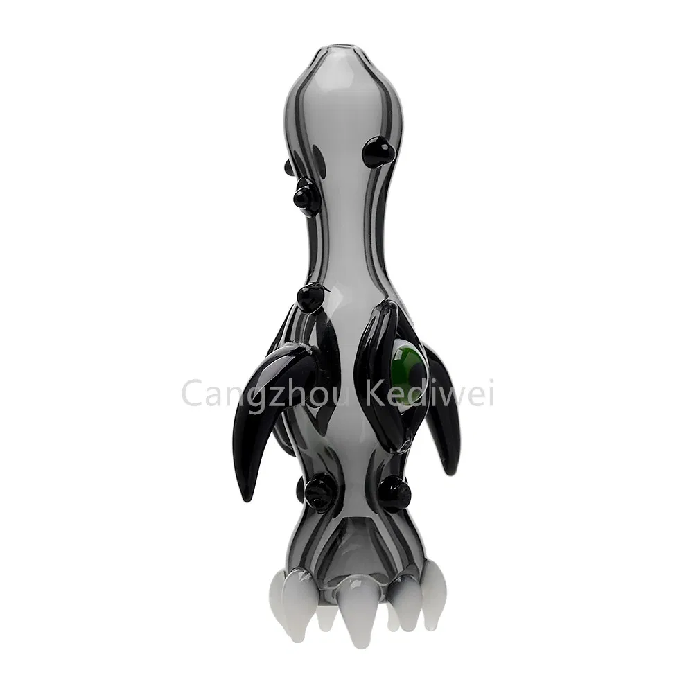 Factory Customized Evil Eye Design Glass Hand Pipe Spoon Pipe for Smoking