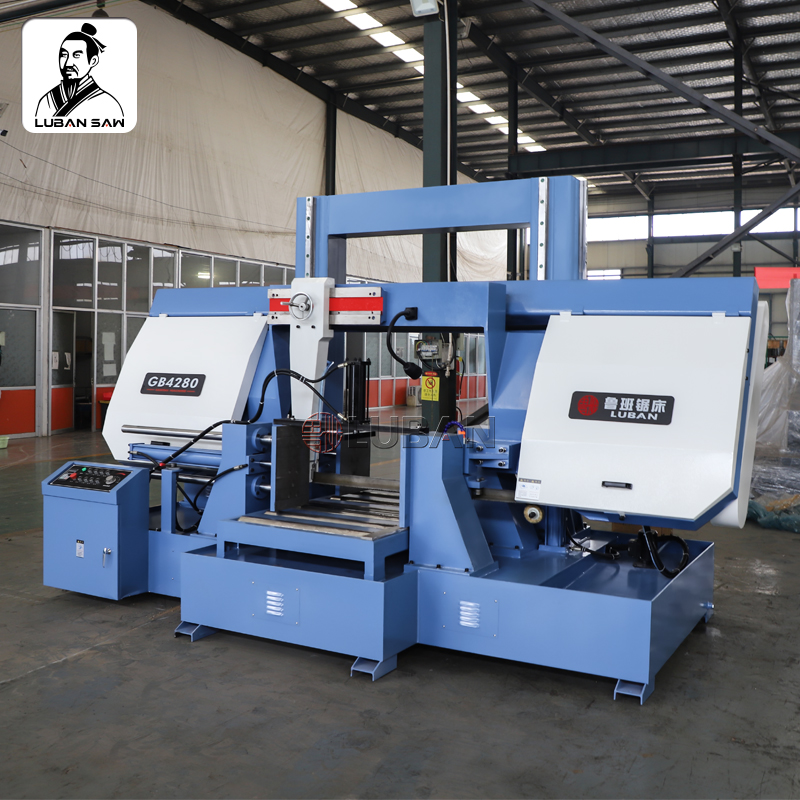 Станок ленточнопильный полуавтоматический промышленный по металлу 800 мм GB-4280