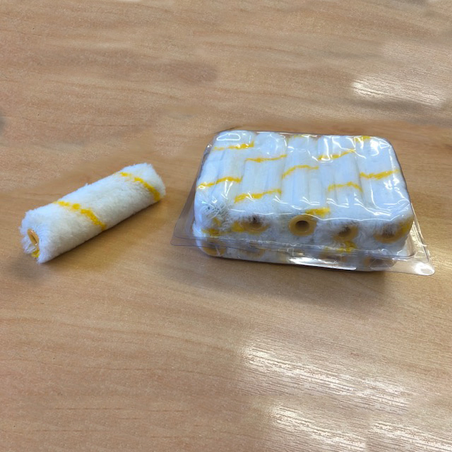 Набор малярных валиков 100 мм, 10 шт, прозрачная упаковка