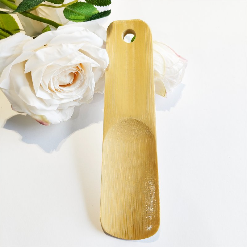 Customizable Eco-Friendly Short Handle Smooth Wooden Shoe Horn Shoe Helper