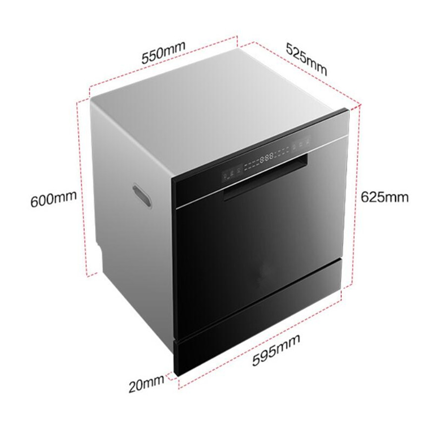 Embedded Fully Automatic Cleaning, Disinfection and Drying Integrated Unit Dishwasher