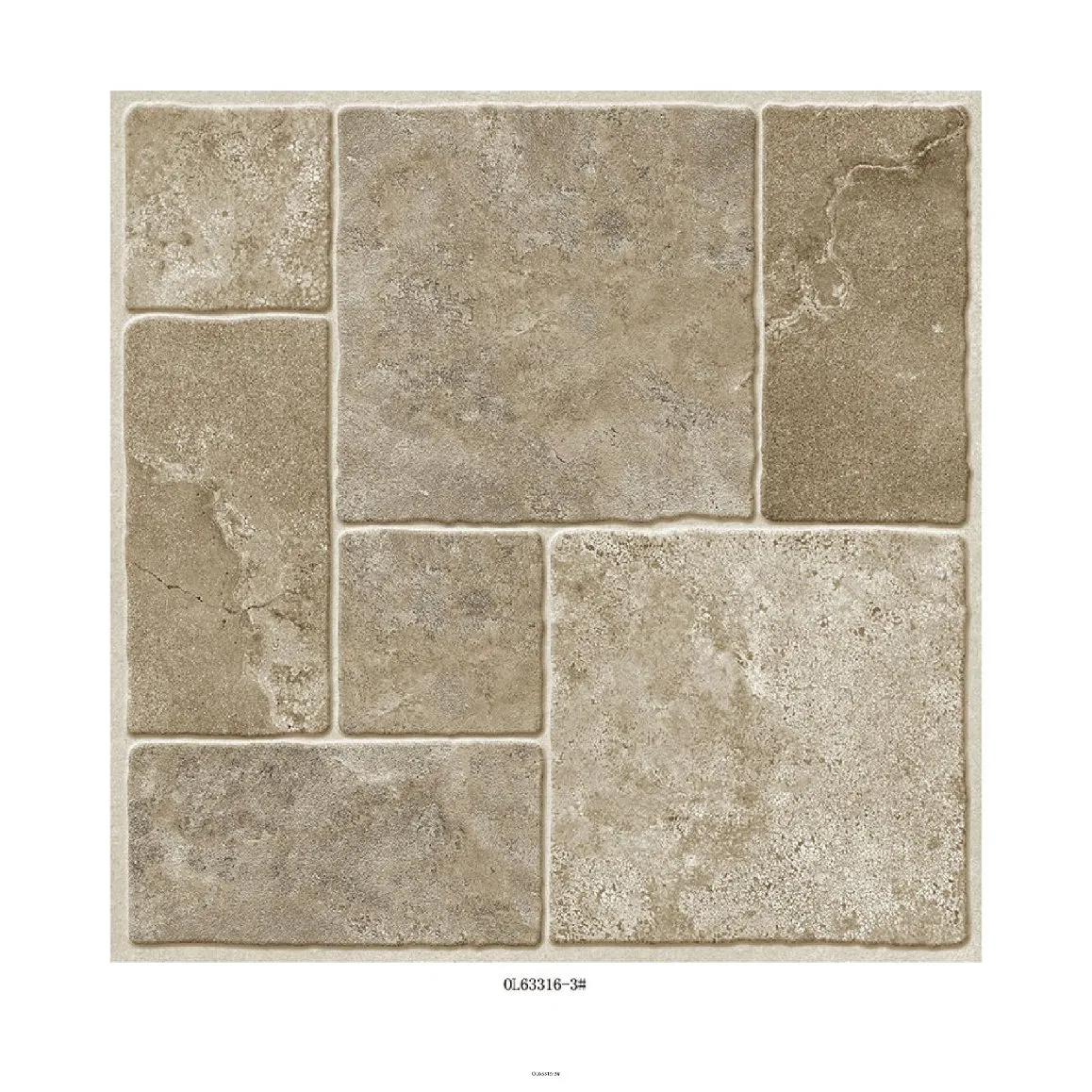 Керамогранит матовый Rustic 600x600 мм, серия Dark