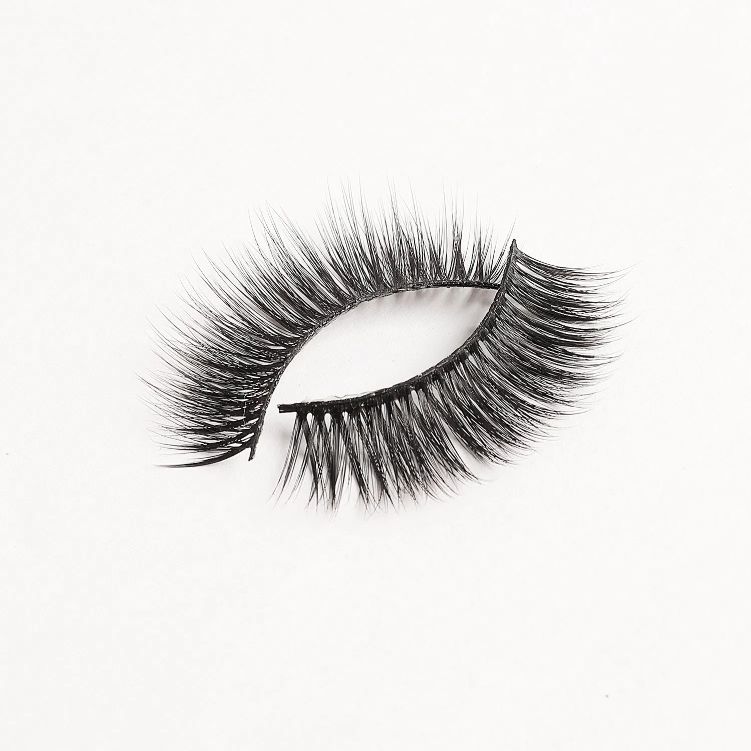 Top Quality Hand Made 3D Faux Mink Eyelash with Customized Package Black Cotton Band Supplies