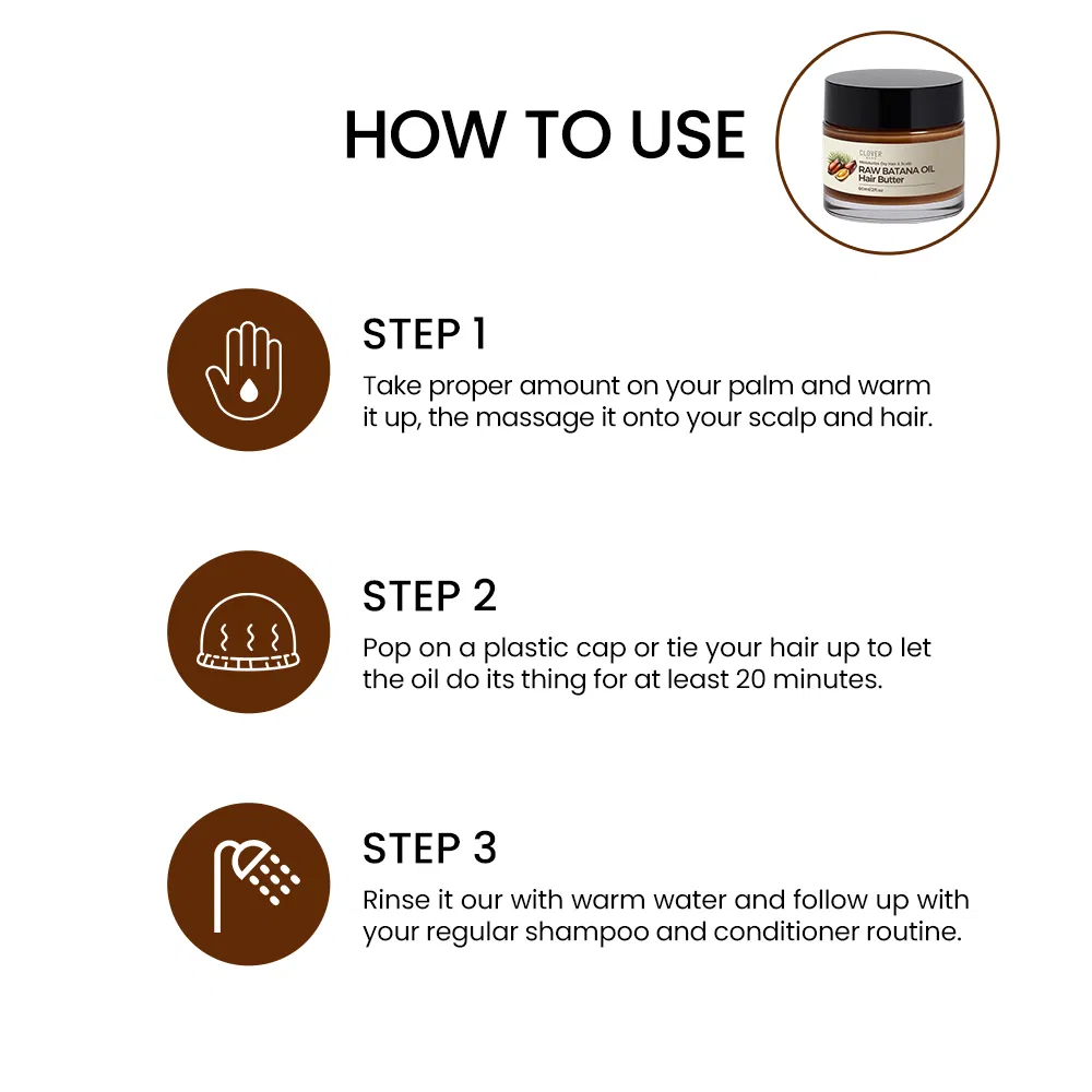 Pure Batana Hair Care Set Nourishing Batana Oil Shampoo and Conditioner