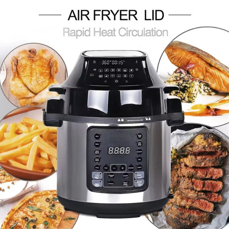 Pressure Cooker with LED Display for Effortless Cooking and Meal Preparation