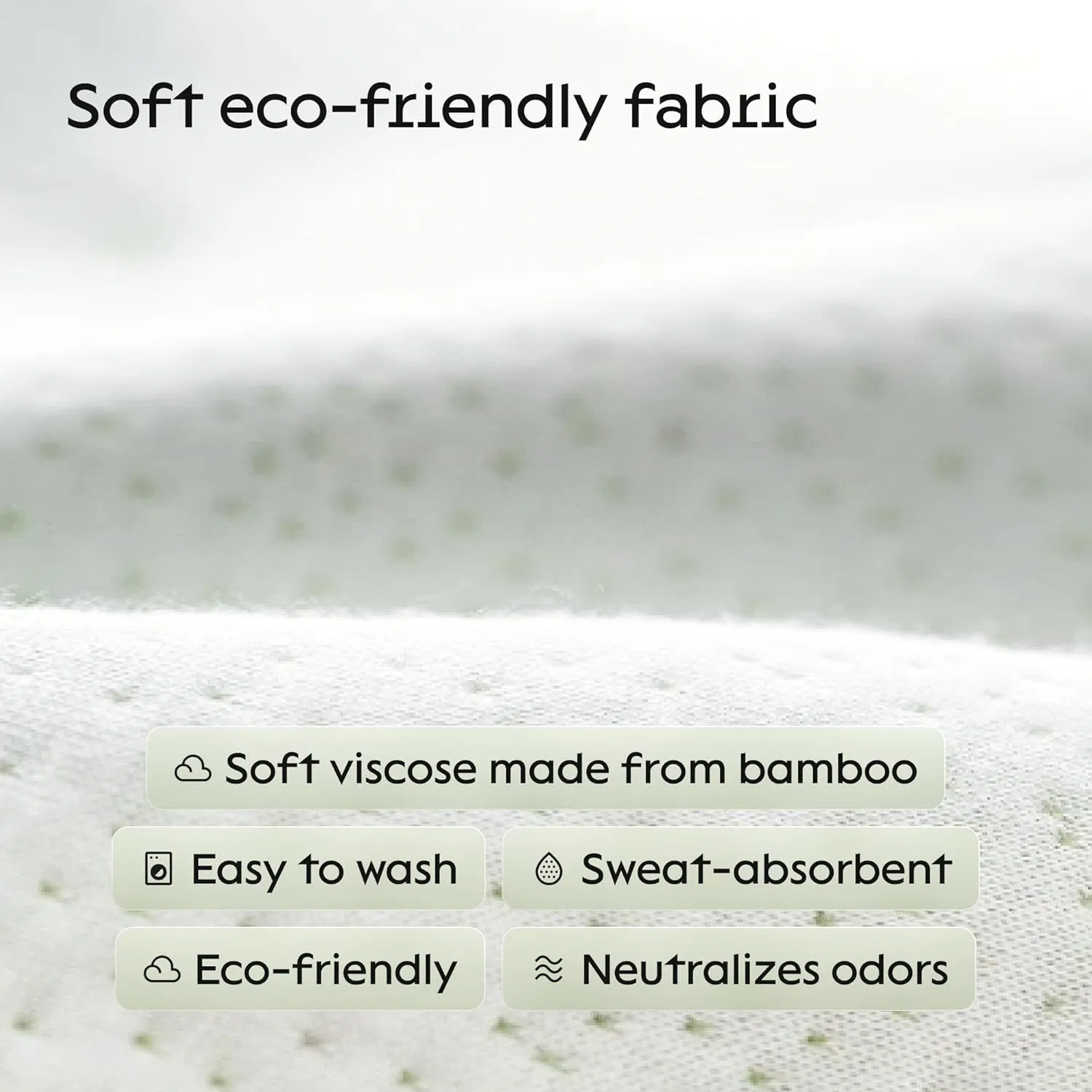 Premium Cooling Waterproof Bamboo Pillow Protector with Zipper