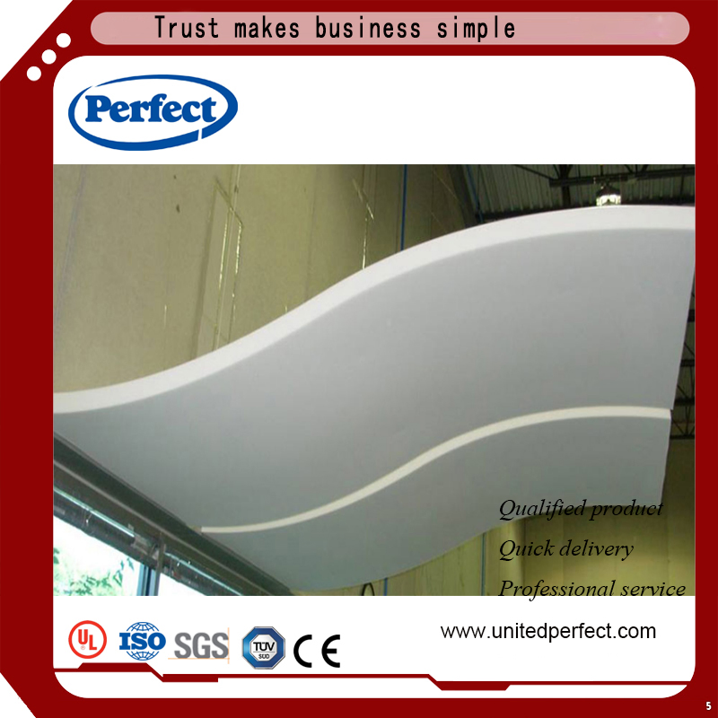 Square /Tegular/Concealed Edge Acoustic Fiberglass Ceiling Tiles