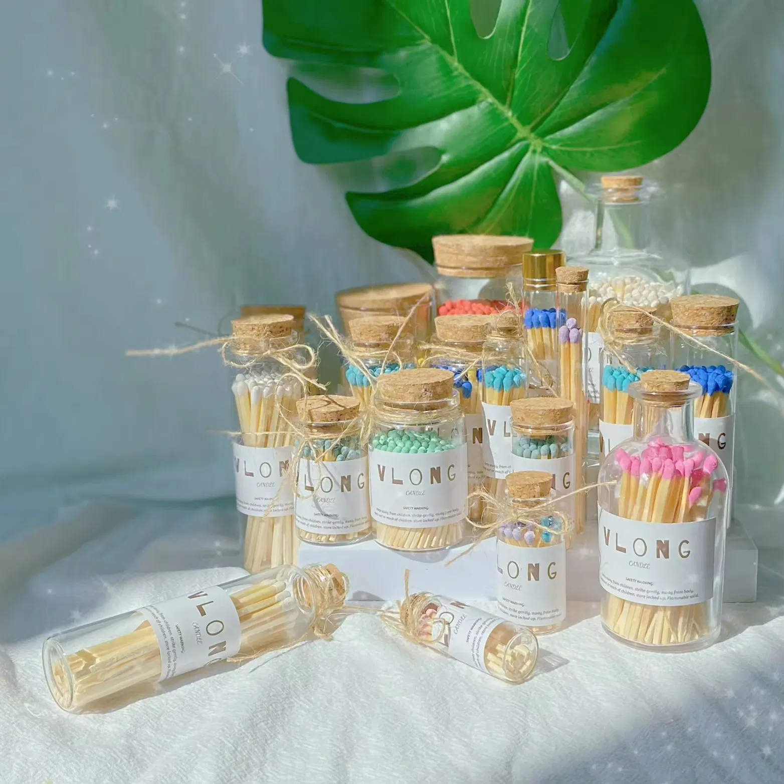 Colorful Factory Wholesale Price High Quality Wooden Match Custom for Candle Hotel Colorful Matches in Jar