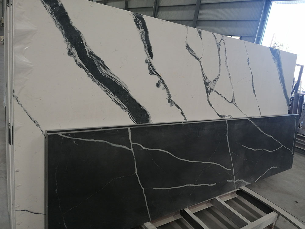 Viola Marble Veins Quartz Slab