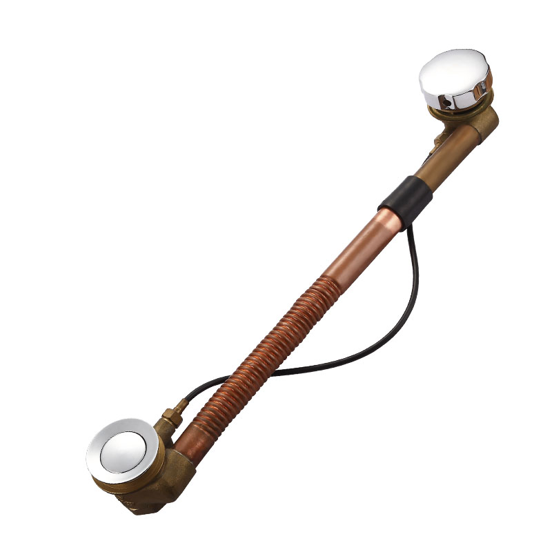 Хромированный латунный слив для ванны с поп-ап системой