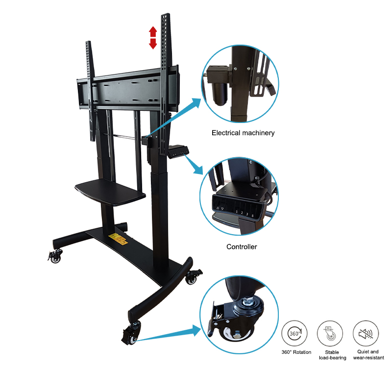 Weier Hot Sales Electric Motorized TV Lift Most Flat Panel LED Stand Design Compact Electric Motorized LCD Remote Control Office School Classroom