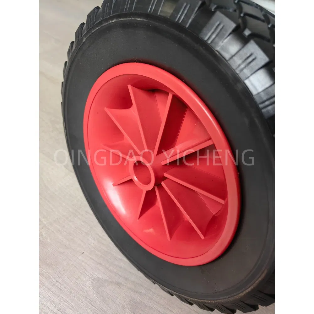 Explosion-Proof 10X3 Polyurethane Solid Wheel Wheelbarrow Tubeless Foam Tire