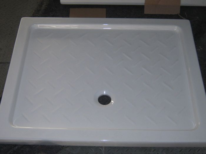 Ocst-120080060 White Thin Ceramic Shower Tray with Ce Approved Standard