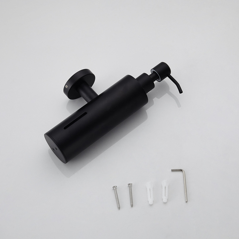 304 Stainless Steel Hanging Manual Black Soap Dispenser Bathroom Accessories