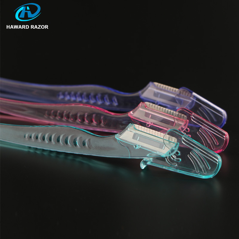 D106 Fashionable Design Plastic Handle Single Blade Eyebrow Trimmer/Eyebrow Shaper/Eyebrow Razor