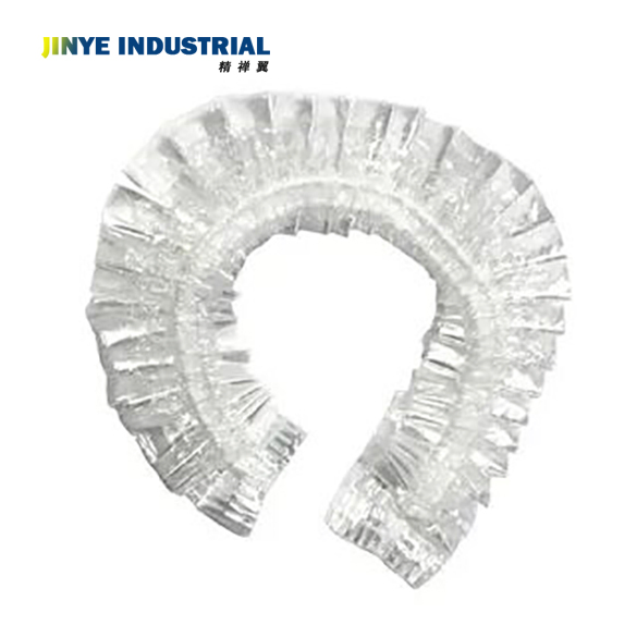 Adults Waterproof Elastic Clear Bathing Salon Hotel Travel Hair Cover Cleaning Plastic Shower Cap