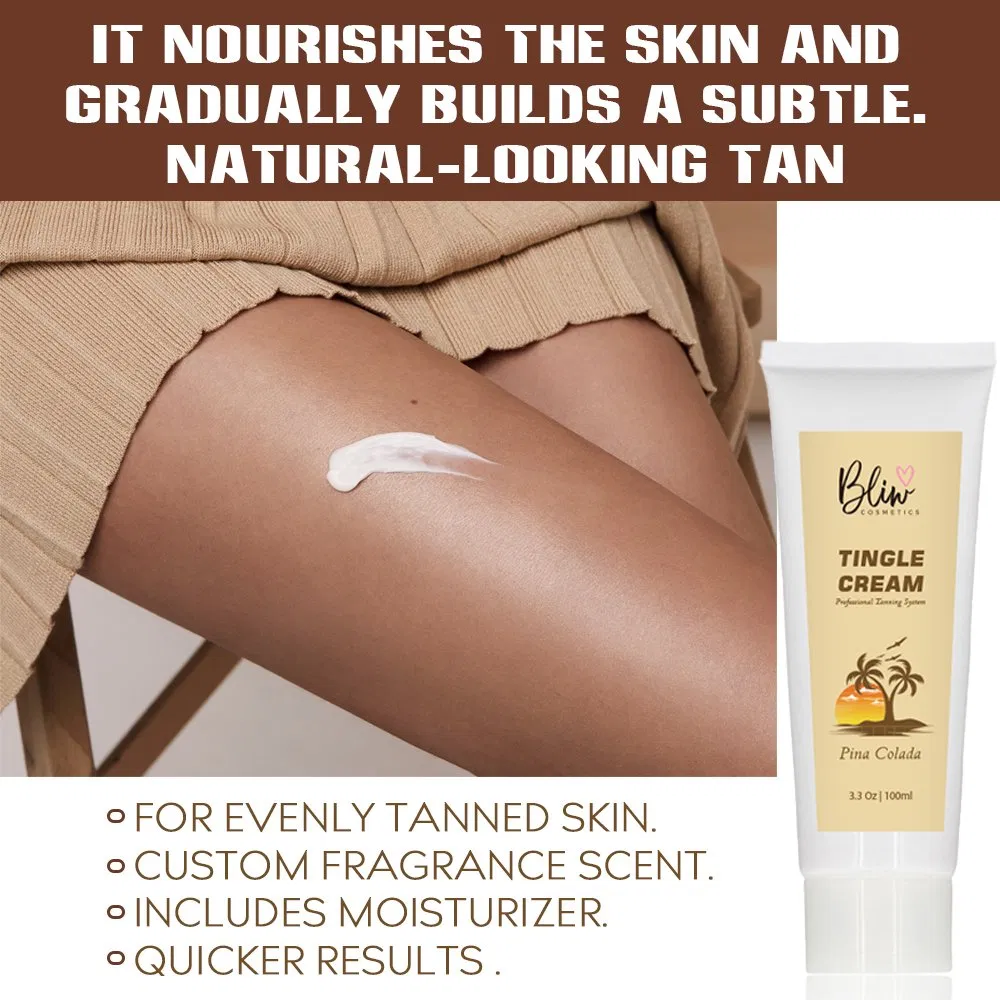 Beauty Cosmetics Skin Care Bronzer Deep Dark Skin Tingle Cream Tanning Cream