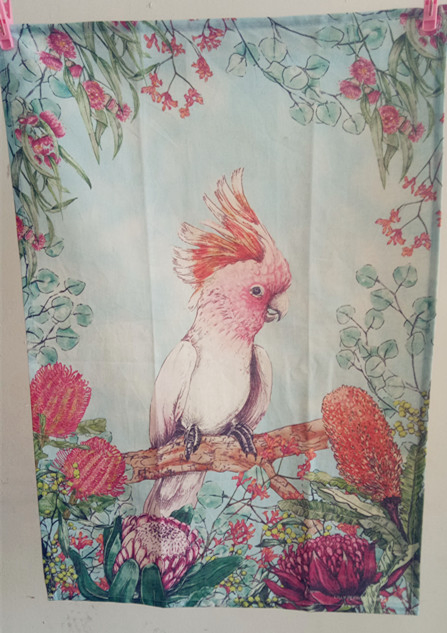 100% Linen Digital Famous Lady Print Kitchen Towels Tea Towel Kitchen Dish Cloth