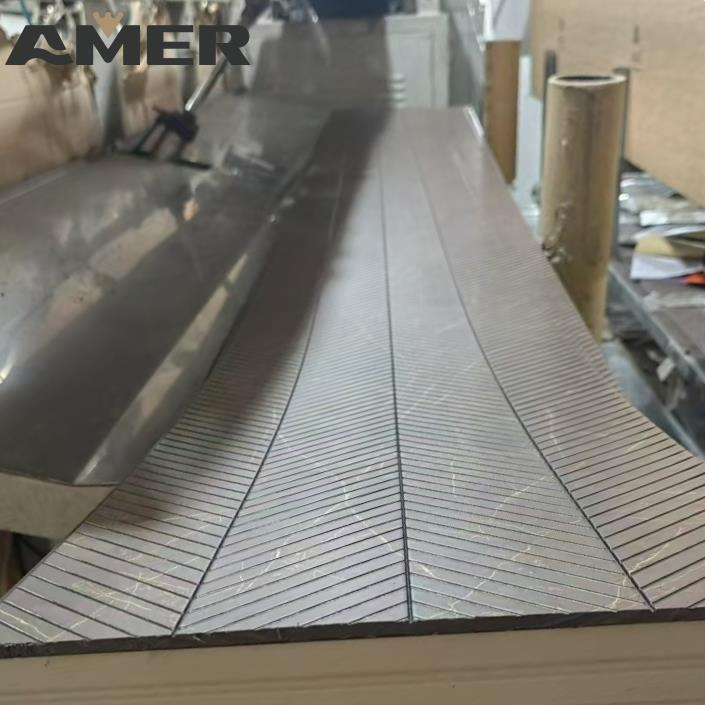 Flexible Fluted PS Charcoal Louvers Wall Panels