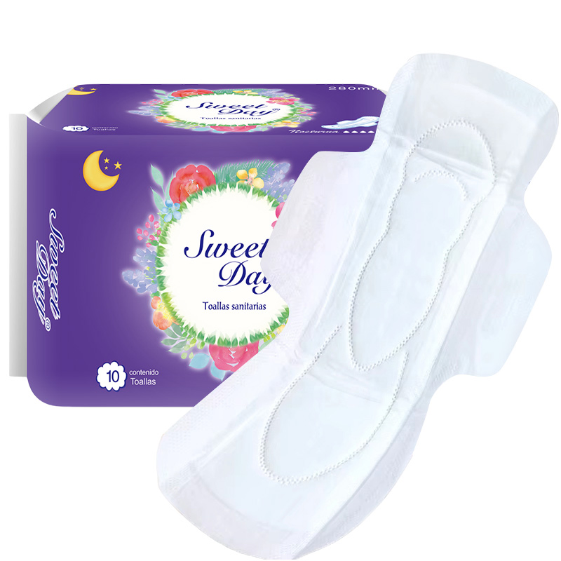 New OEM Super Absorbent Women Pad Napkins Extra Long Towels Biodegradable Sanitary Pads
