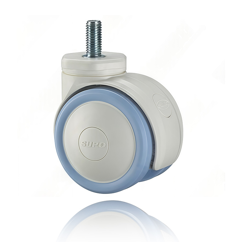 Threaded Stem Smooth Glide Floor-Scratch Resistant Quiet Caster Medical Equipment