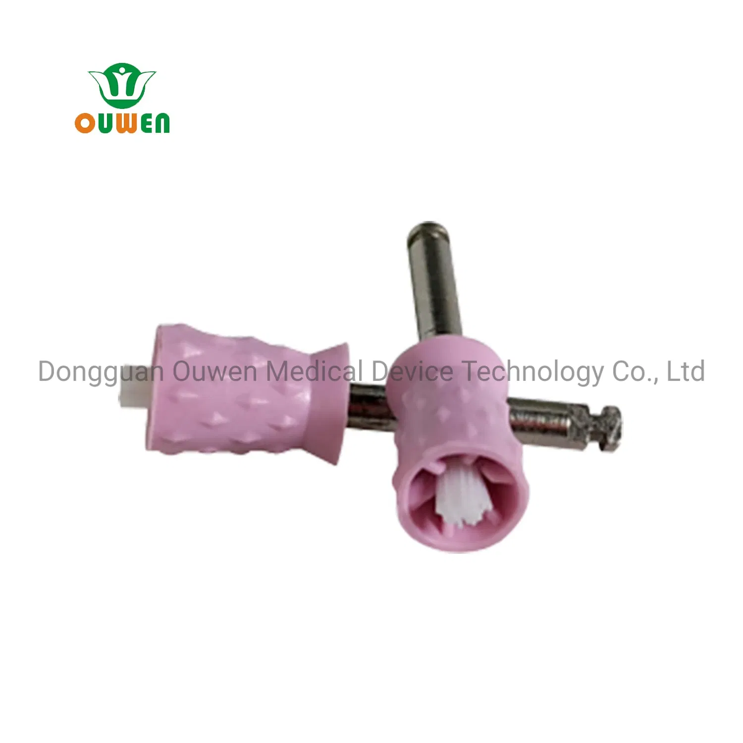Ouwen Professional Dental Consumables Manufacturer ISO13485 CE FDA Certificate Dual Use Prophy Cup Slicone Polishing Cup Disposable Polishing Brush