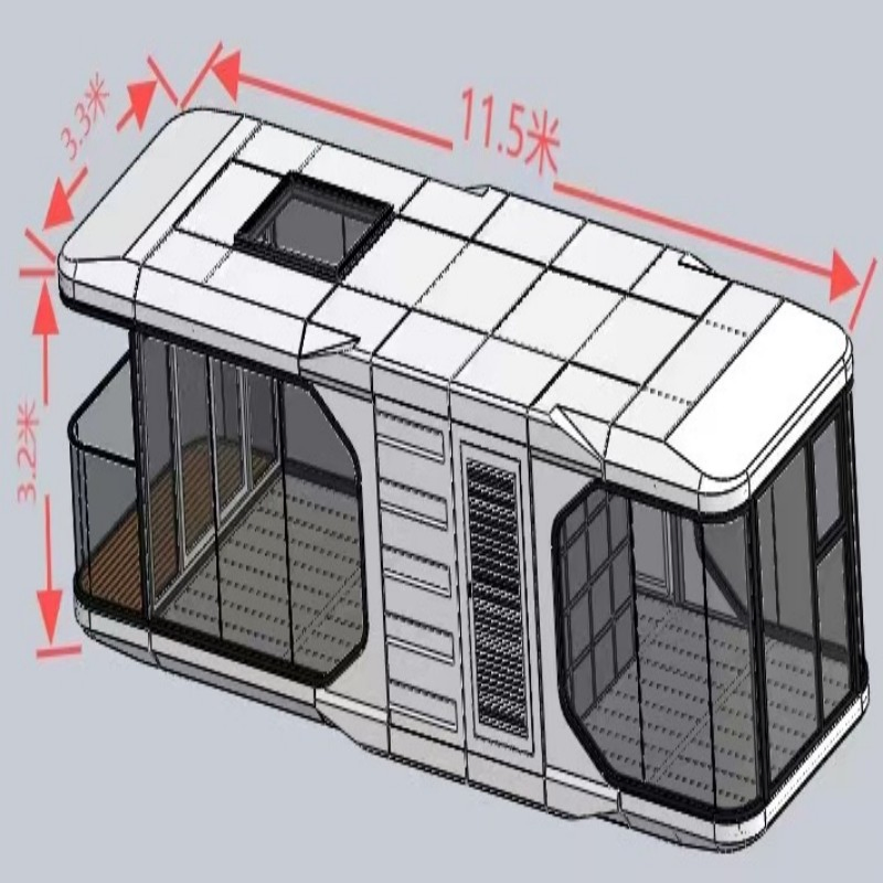 Mobile House Sample Folding Luxury Prefab Space Capsule House