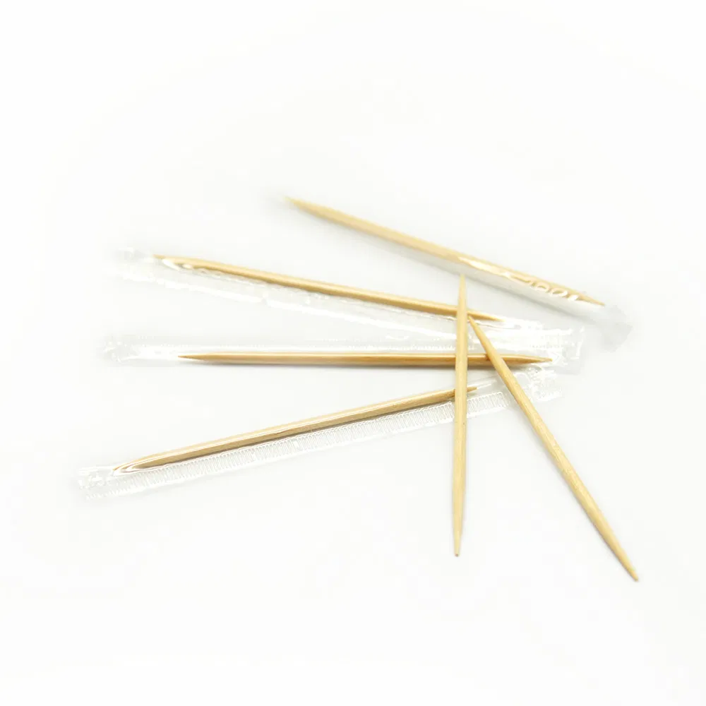 Food-Contact Grade Eco-Friendly Biodegradable Disposable 100% Natural Bamboo Toothpick Wooden Toothpick