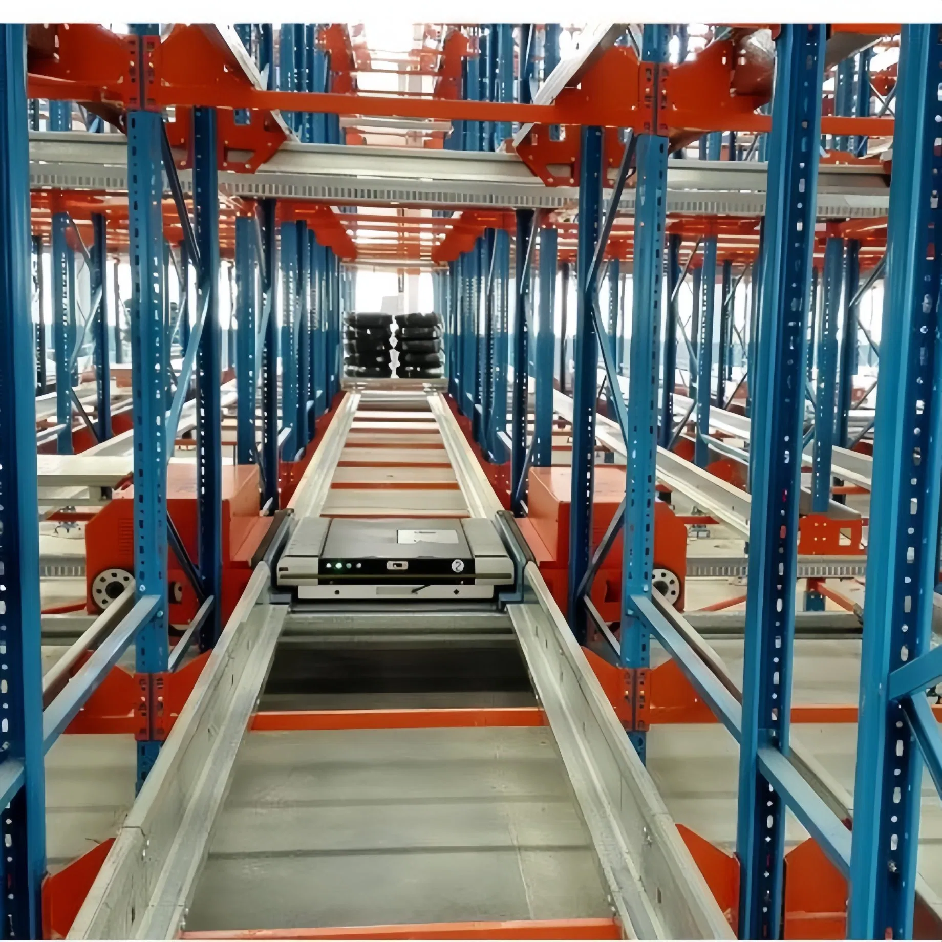 Automated 4 Way Radio Shuttle Car Logistics Storage Warehouse Pallet Rack